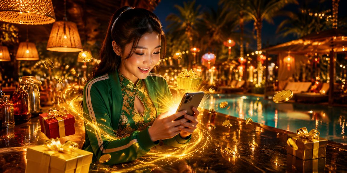 Người dùng mặc áo dài tại Mũi Né trải nghiệm casino di động bên bờ biển