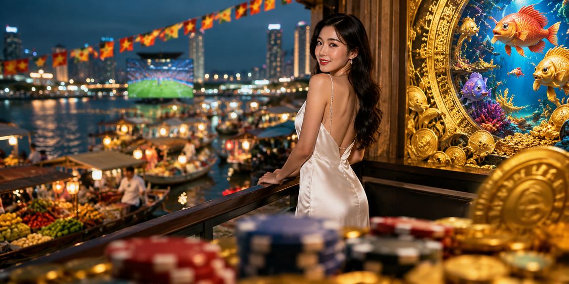 Giao diện cá cược casino trực tuyến Việt Nam trên màn hình thiết bị di động